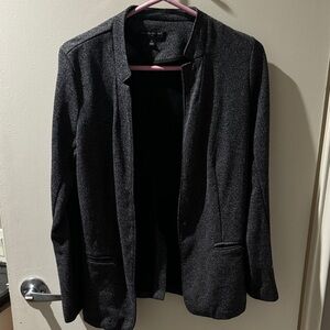 Black Knit Blazer Jacket Banana Republic